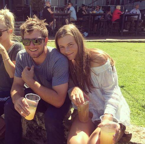 Maddison Inglis with her brother, James.